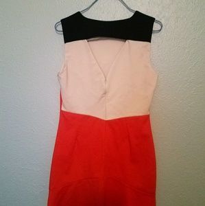 Geometric Color Blocking Dress (pre owned)